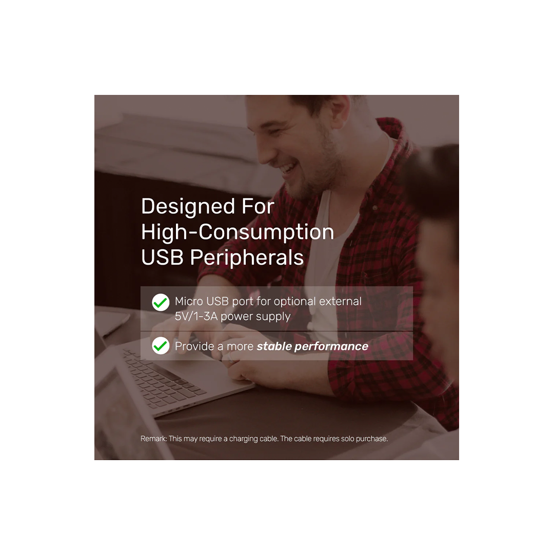 Unitek uHUB Q4+ 4-in-1 Powered USB-C Ethernet Hub in Qatar Unitek uHUB Q4+ 4-in-1 Powered USB-C Ethernet Hub in Qatar